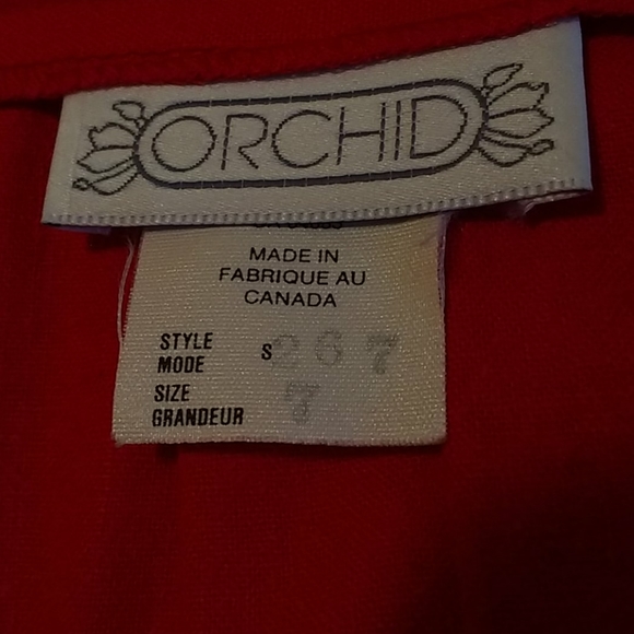 Vintage Orchid raw silk skirt size 7 - Picture 3 of 4